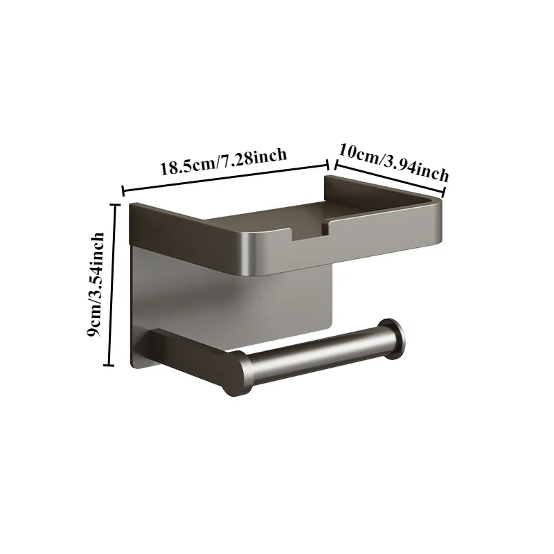 Bathroom storage rack toilet tissue box non-punching rack