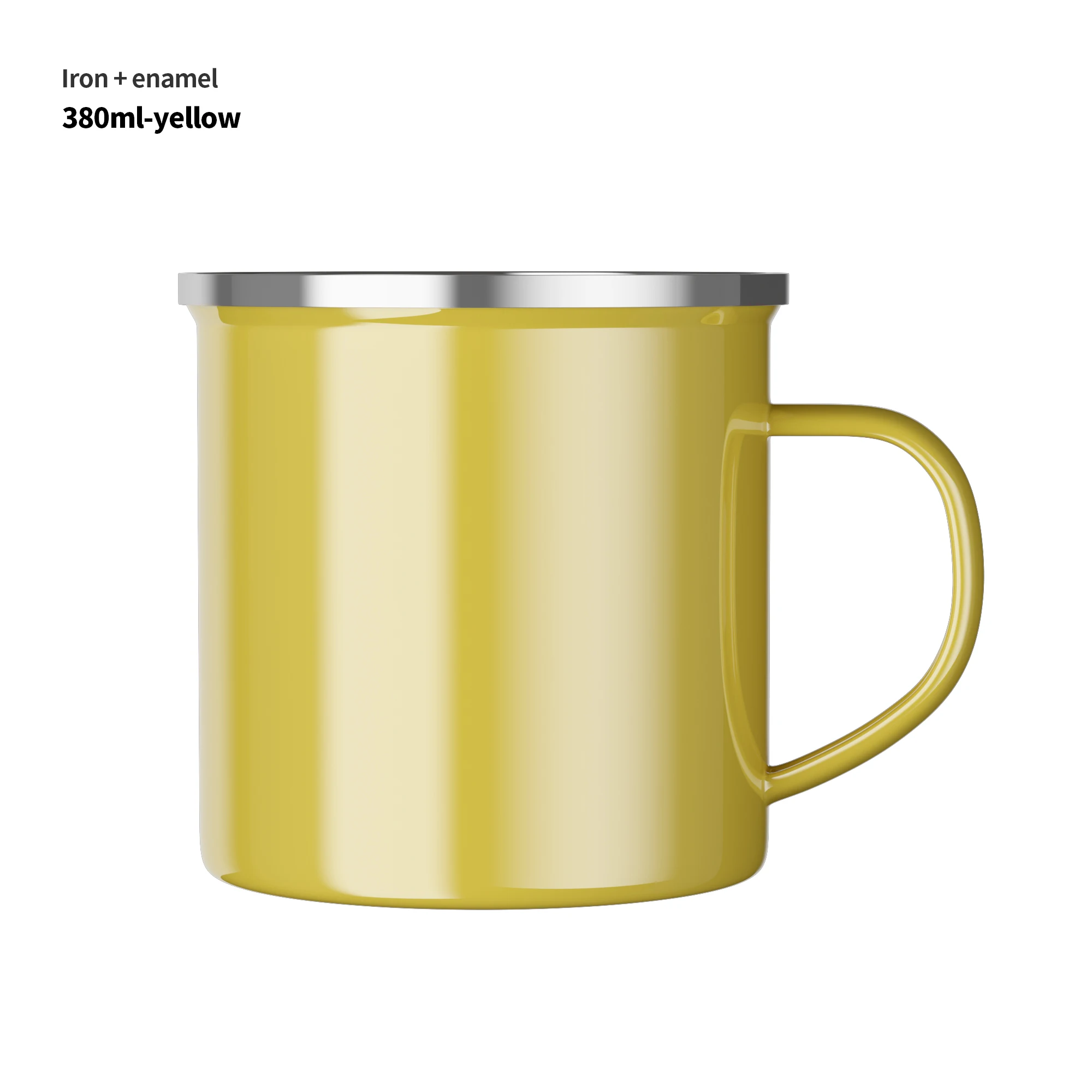 1/4/6 Pcs Enamel Camping Mugs Set,380ml Coffee Camp  Small Enamel Tea Cups for Indoor and Outdoor Activities,Easy to Clean 