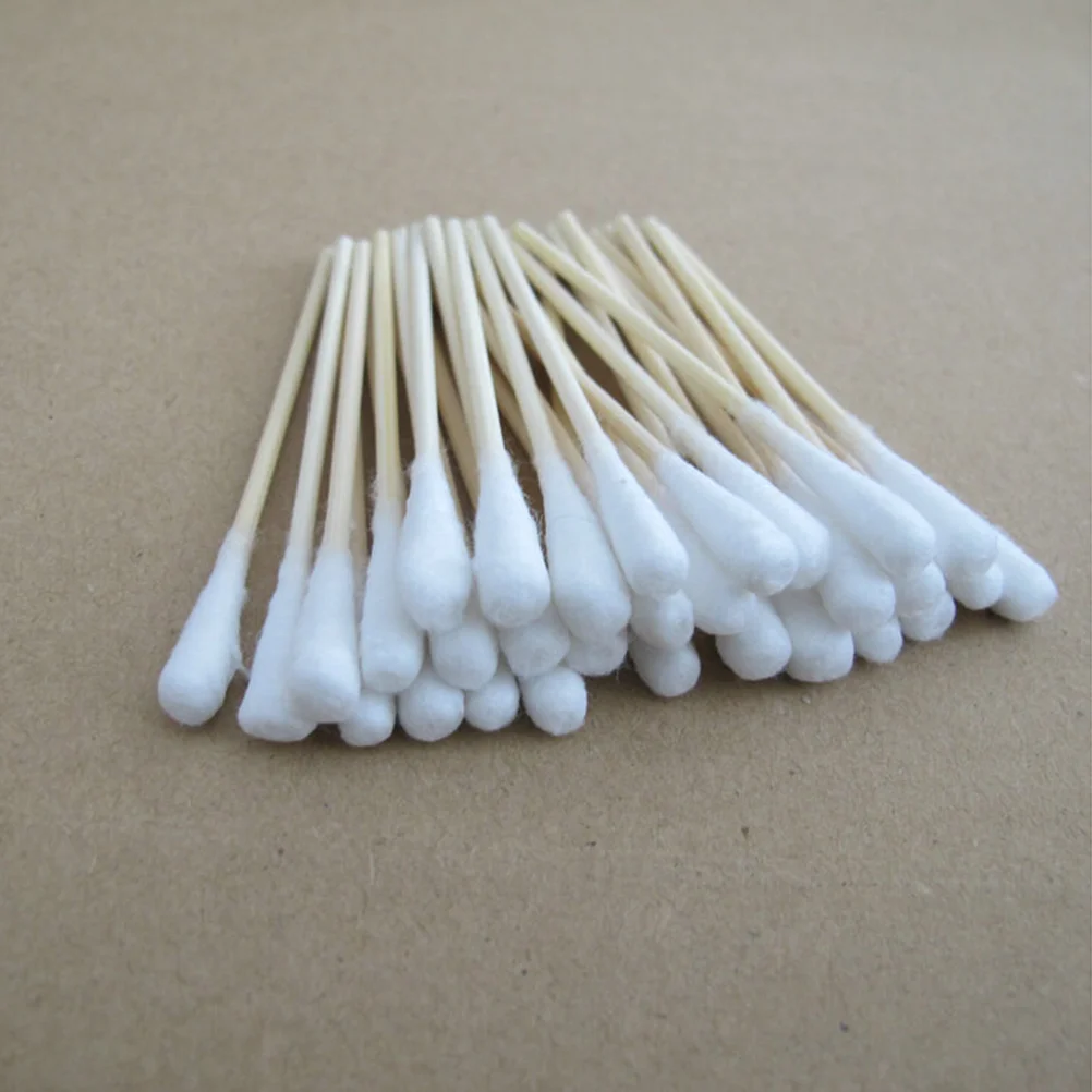 200pcs Cotton Cleaning Swab Sponge Sticks for Inkjet Printhead Camera Optical Lens Automotive Detailing Optical