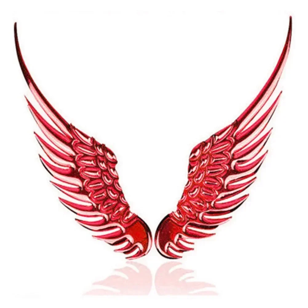 Car Sticker 3D Eagle Angel Wings Badge Style ABS Decals Silver/Gold Exterior Accessories 1pair