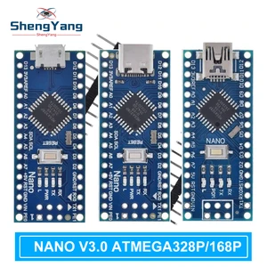 TZT Nano с Загрузчиком совместимый контроллер Nano 3,0 Для arduino CH340 USB драйвер 16 МГц Nano v3.0 ATMEGA328P/168P