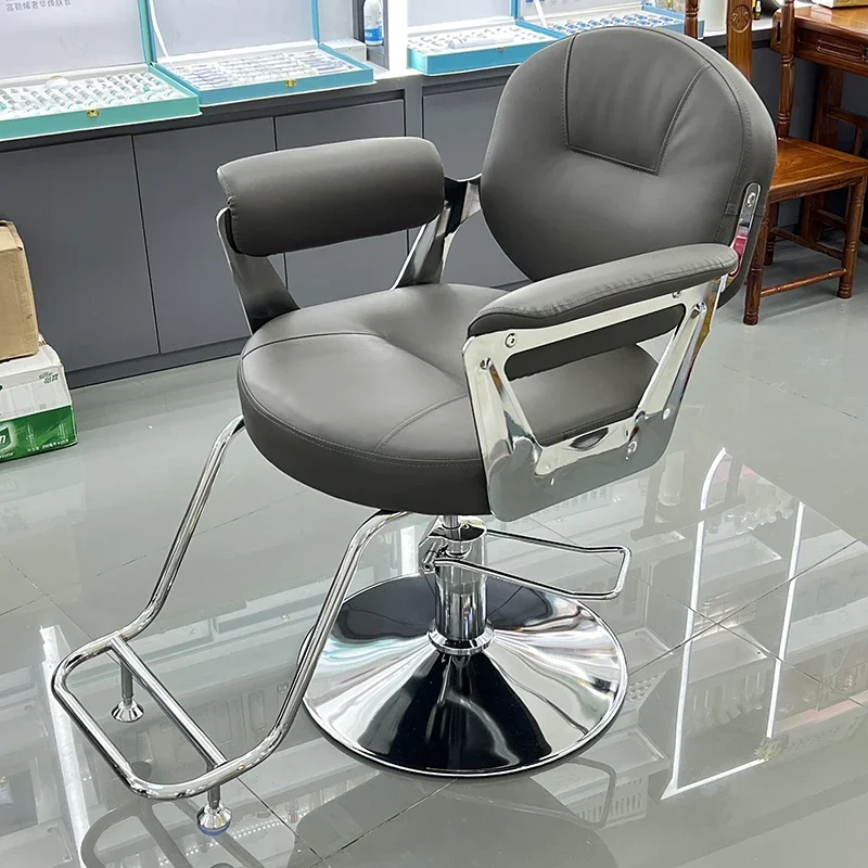 

Modern Barbershop Barber Chair Adjustable Recliner Luxury Swivel Ergonomic Barber Chair Speciality Sedia Girevole Furniture HY