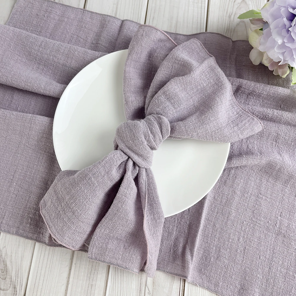 50PCS 테라코타 바느질 천 냅킨 30x30cm 면화 공장 도매 패브릭 냅킨 거즈 테이블 타월 웨딩 장식