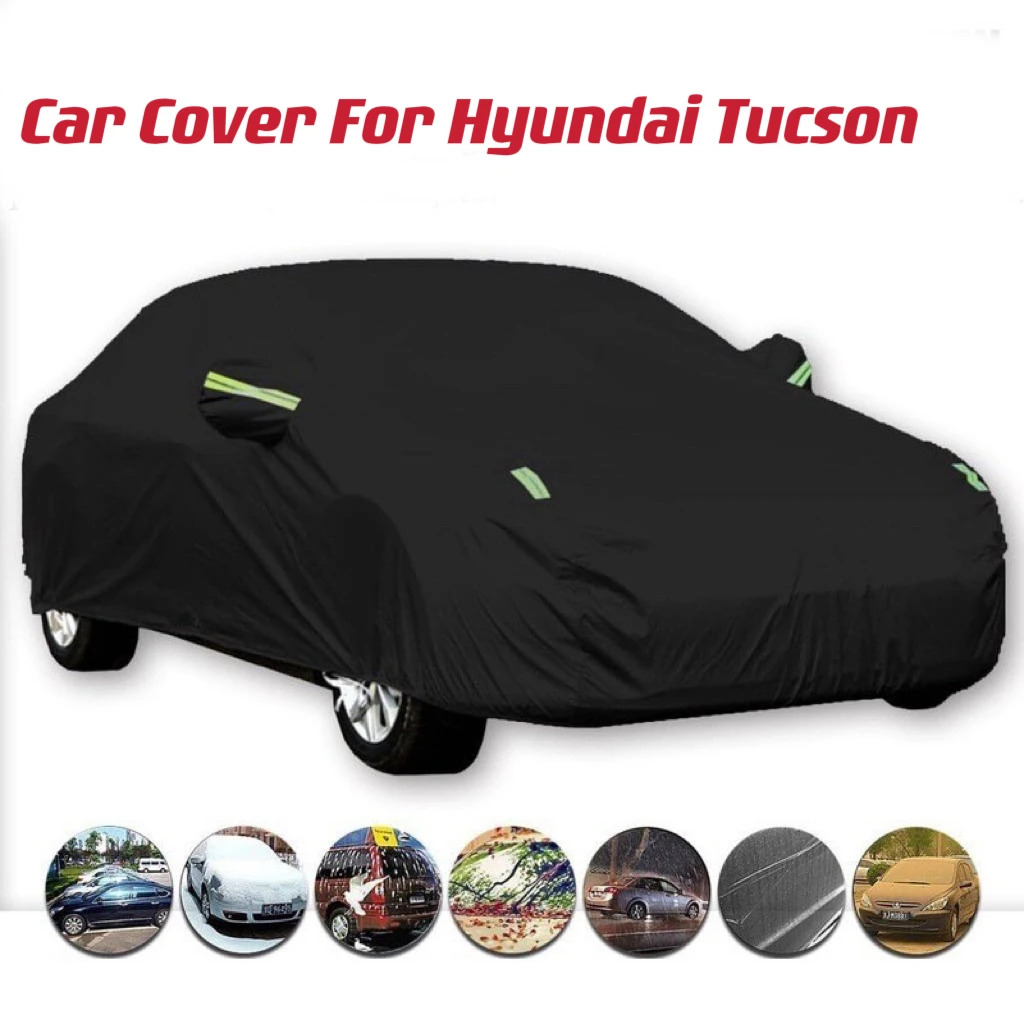 

1x Full Car Cover SUV Outdoor Sun Shade Anti-UV Snow Rain Protection Cover Dustproof For Hyundai ix35 Tucson JM Auto Accessories