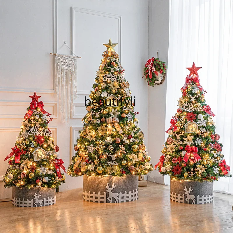 

Christmas Tree Home Decoration Luminous DIY Package Nordic Large Christmas Decorations