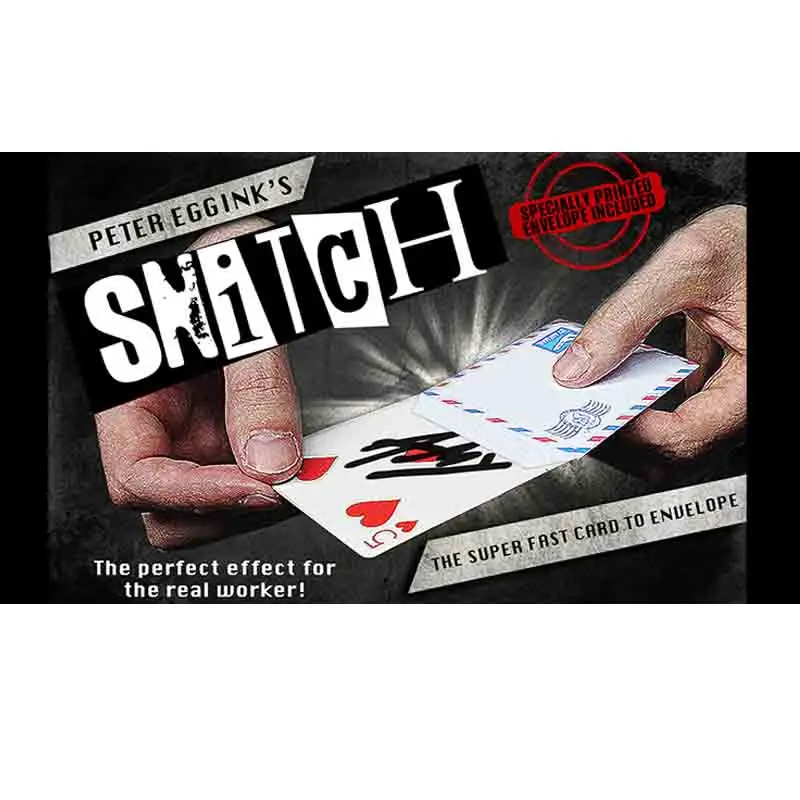 

New SNITCH by Peter Eggink (Gimmick+online instruct) Magic Tricks,Mentalism,Prophecy,Close up Magia,Card Magie,Toys