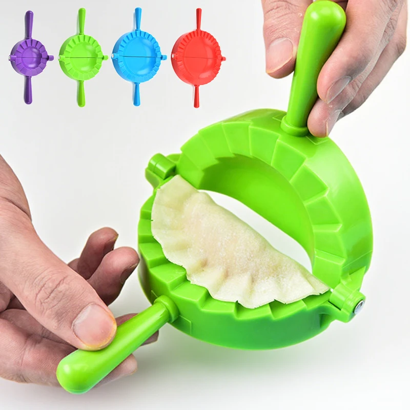 Plastic Dumplings Maker Mold Hand Dough Press Dumpling Clip DIY Pie Ravioli Mould Maker Kitchen Pastry Tools Cooking Accessories