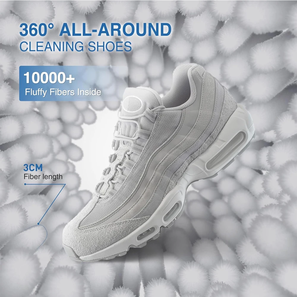 1/2PCS Washing Shoes Bag Cotton Laundry Fluffy Fibers Easily Remove Dirt Washing Bags Anti-Deformation Shoes Clothes Organizer 3