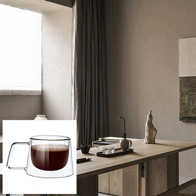 Készlet 2 Kávéscsésze Fogantyúval, Mosogatógép Biztonságos És Hőálló Forró Italokhoz - Image 3