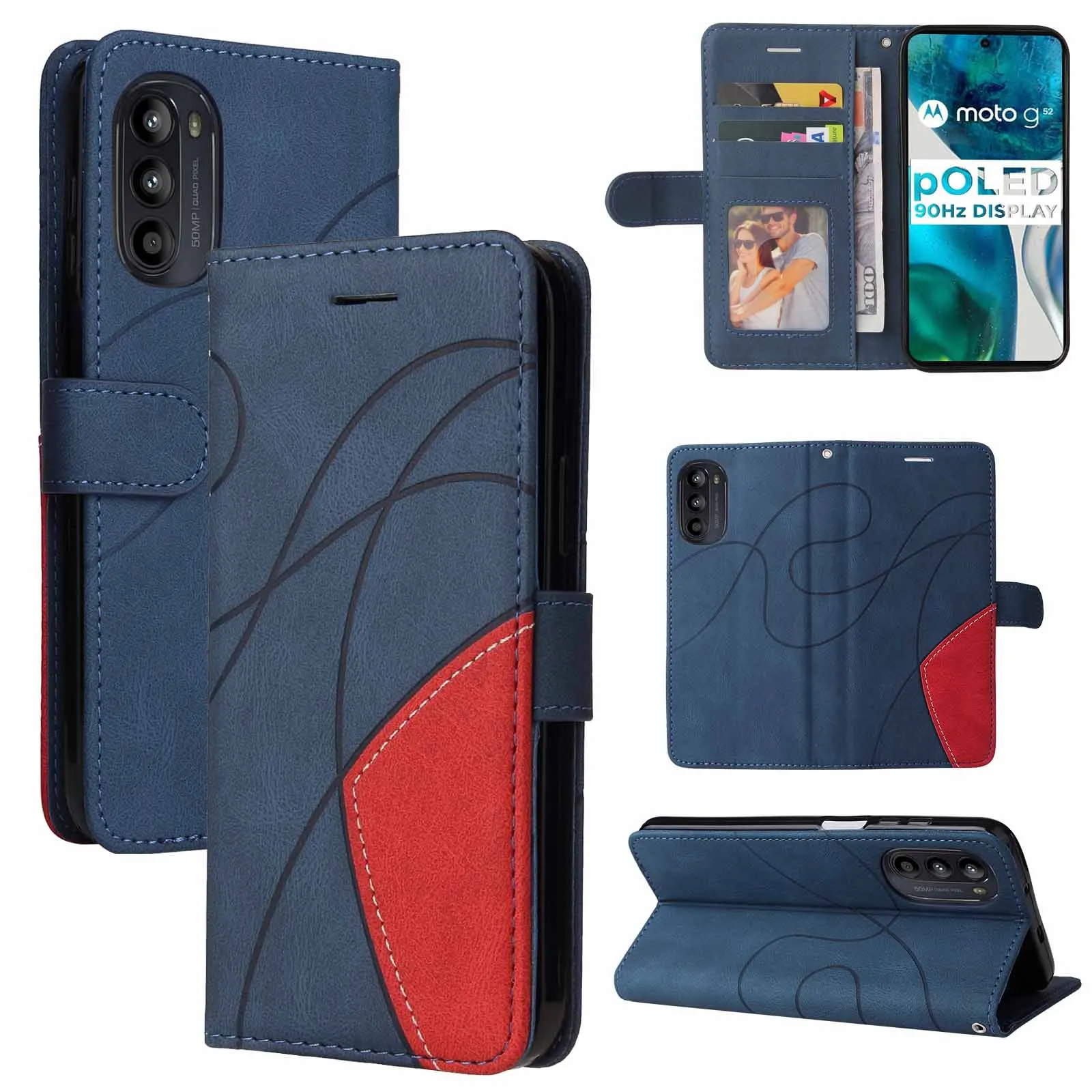 Wrist Rope Leather Flip Wallet Case - Stylish and Functional Cover