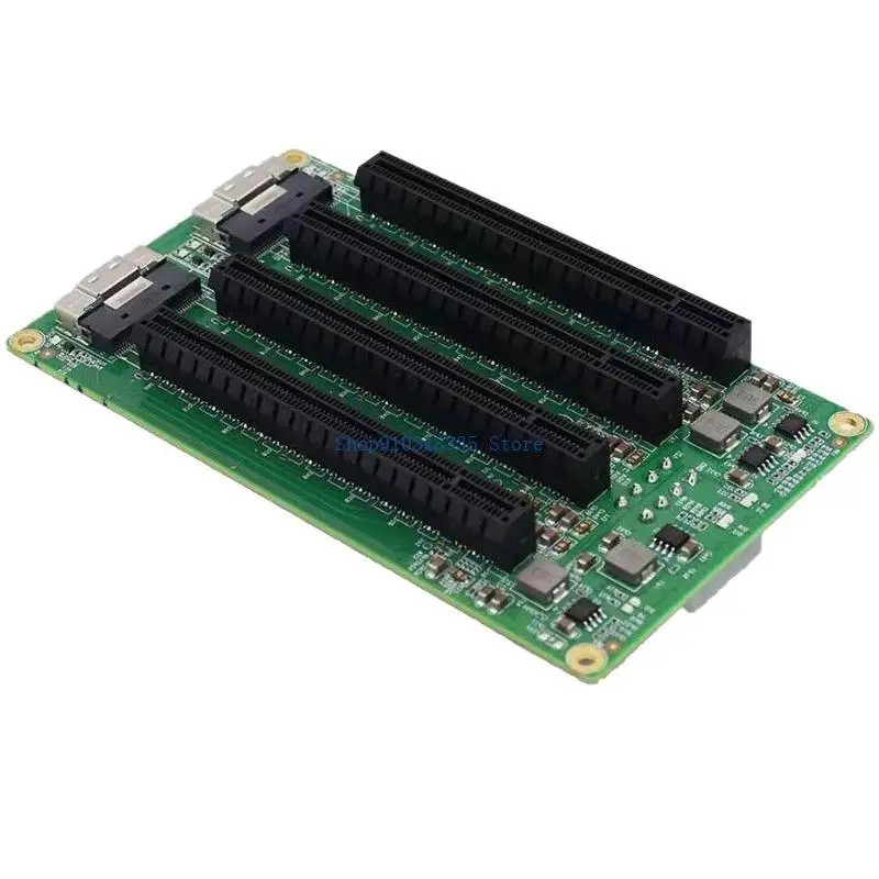 4포트 SFF-8654 8i-PCIe x16 슬롯 확장 카드 4포트 라이저 카드 컴퓨터 PCIe 슬롯 변환 카드