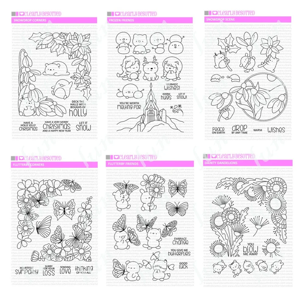 

Clear Stamps and Dies 2022 New Arrival Dandelions Snowdrop Mold Sets Diy Scrapbooking Photo Album Decorative Embossing Crafts