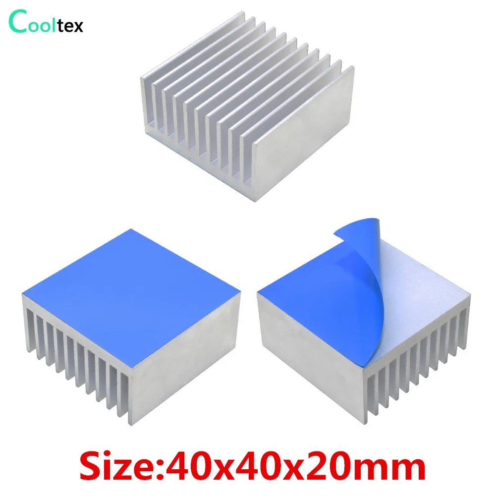 Aluminium-Kühlkörper, Kühler, Kühlkörper, Kühler für elektronische Chip-ICs, LED-RAM-Netzteil, Kühlung mit wärmeleitendem Band – Detail 4