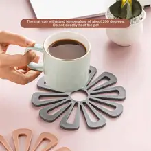 

Creative Flower Placemats Restaurant Meal Mat Anti-Hot Non-slip Dining Table Line Mat Steak Plate Pad Kitchen Desktop Bowl Mat