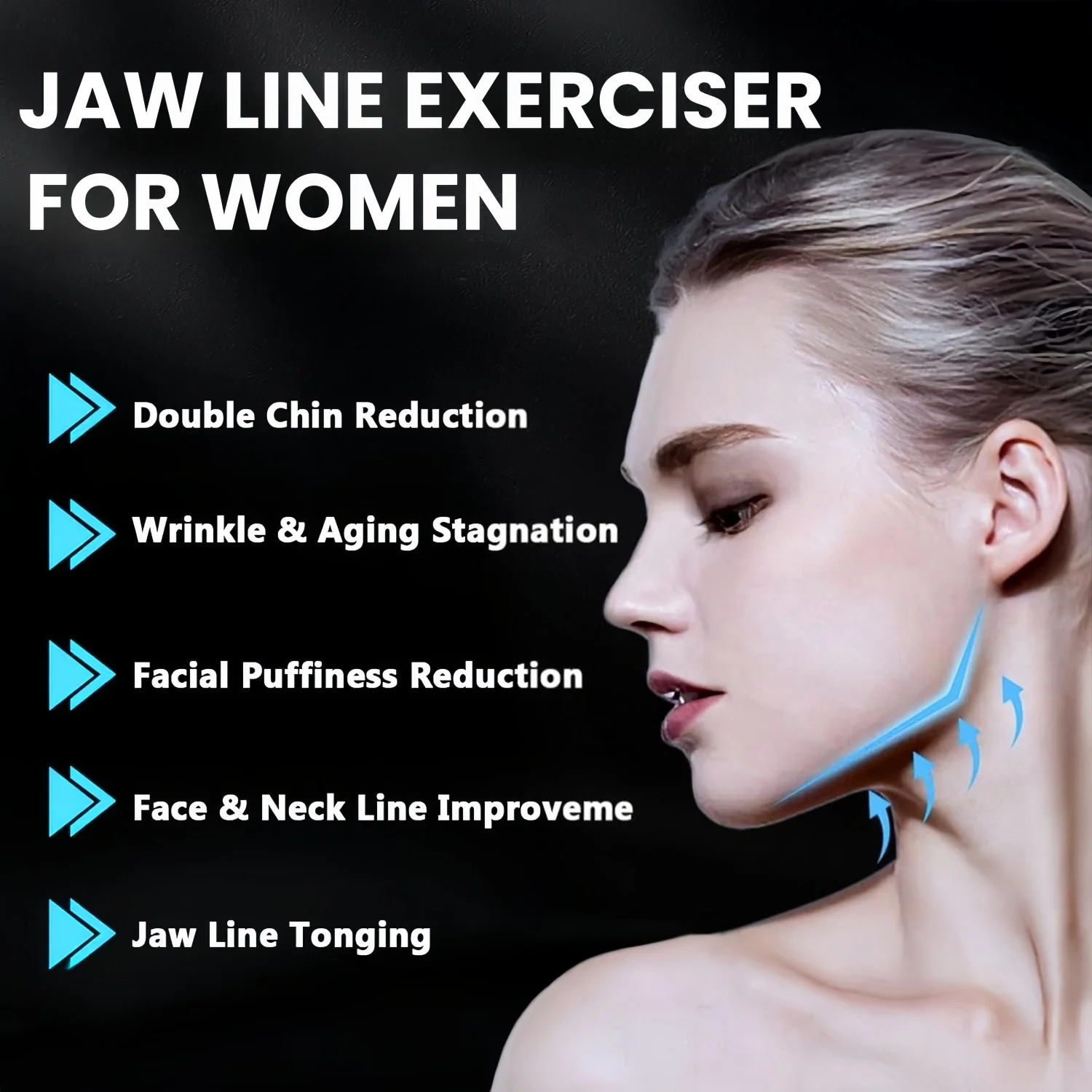 6pcs/box Silicone Jaw Exerciser Muscle Training Face Lifter Jaw Line Face Slimmer Targets Your Chin, Lip and Cheekbones