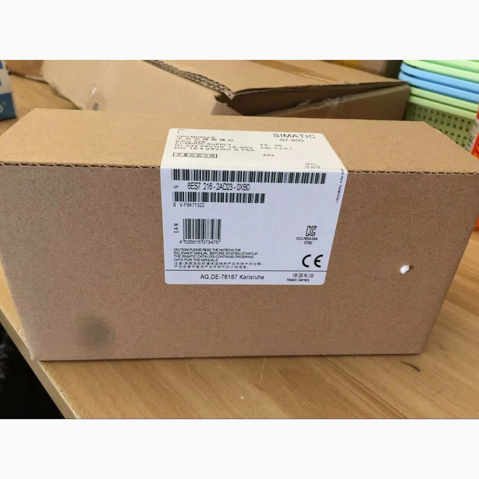 

1 шт. новый оригинальный 6ES7216-2AD23-0XB0 PLC модуль в коробке