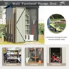 Metal Outdoor Storage Shed 5FT x 3FT, Steel Utility Tool Shed Storage House with Door & Lock 4