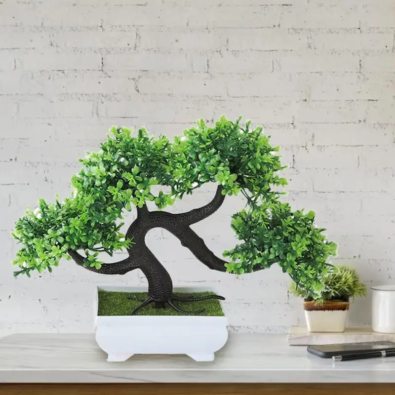 

Artificial Bonsai Tree Fake Plant Decoration Potted Artificial House Plants For Desktop Decoration Display