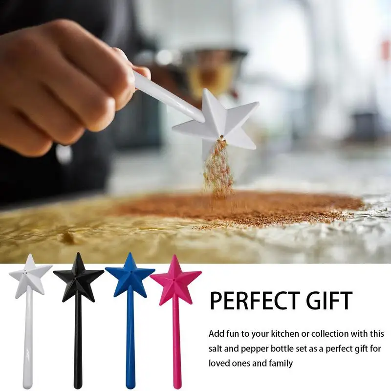 Wand Salt and Pepper Shakers Set for Home Kitchen Decor spice shaker spice shaker set