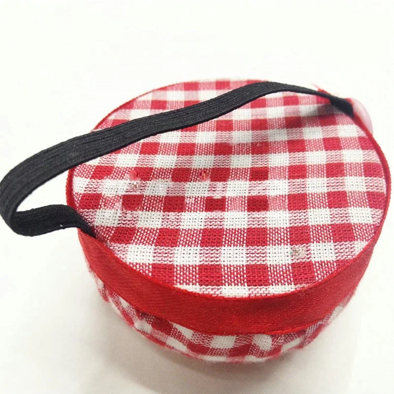 신축성 손목 벨트가 있는 휴대용 바늘 핀쿠션, 스티치 핀 인서터용 DIY 수공예 도구, 바느질 액세서리