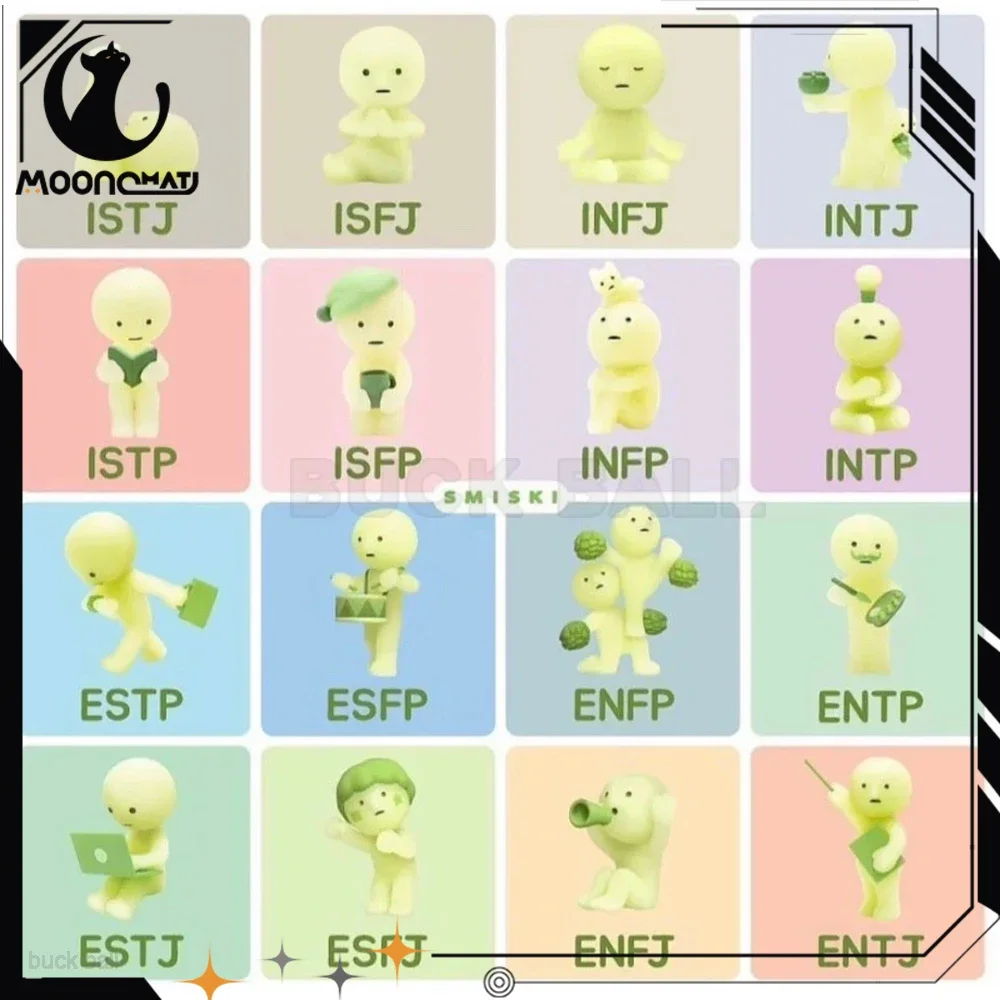 Smiki Blind Box Smiki Tutte Le Serie Mystery Boxes Mini Figure Nottilucente Kawaii Cute Doll Collection Modello Scatola Misteriosa Regali