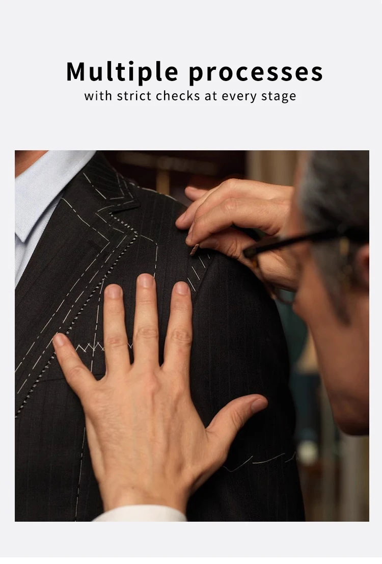 Description Picture 5 of itemClassic Red Double breasted Buckle Collar Men's Casual Suit British Style Elegant Style Spring and Autumn Tailored Suit Coat