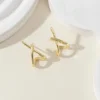 LATS Trendy Gold Color Cross Stud Earrings for Women Dainty Simple Minimalist Earring Fashion Jewelry Party Gifts Wholesale