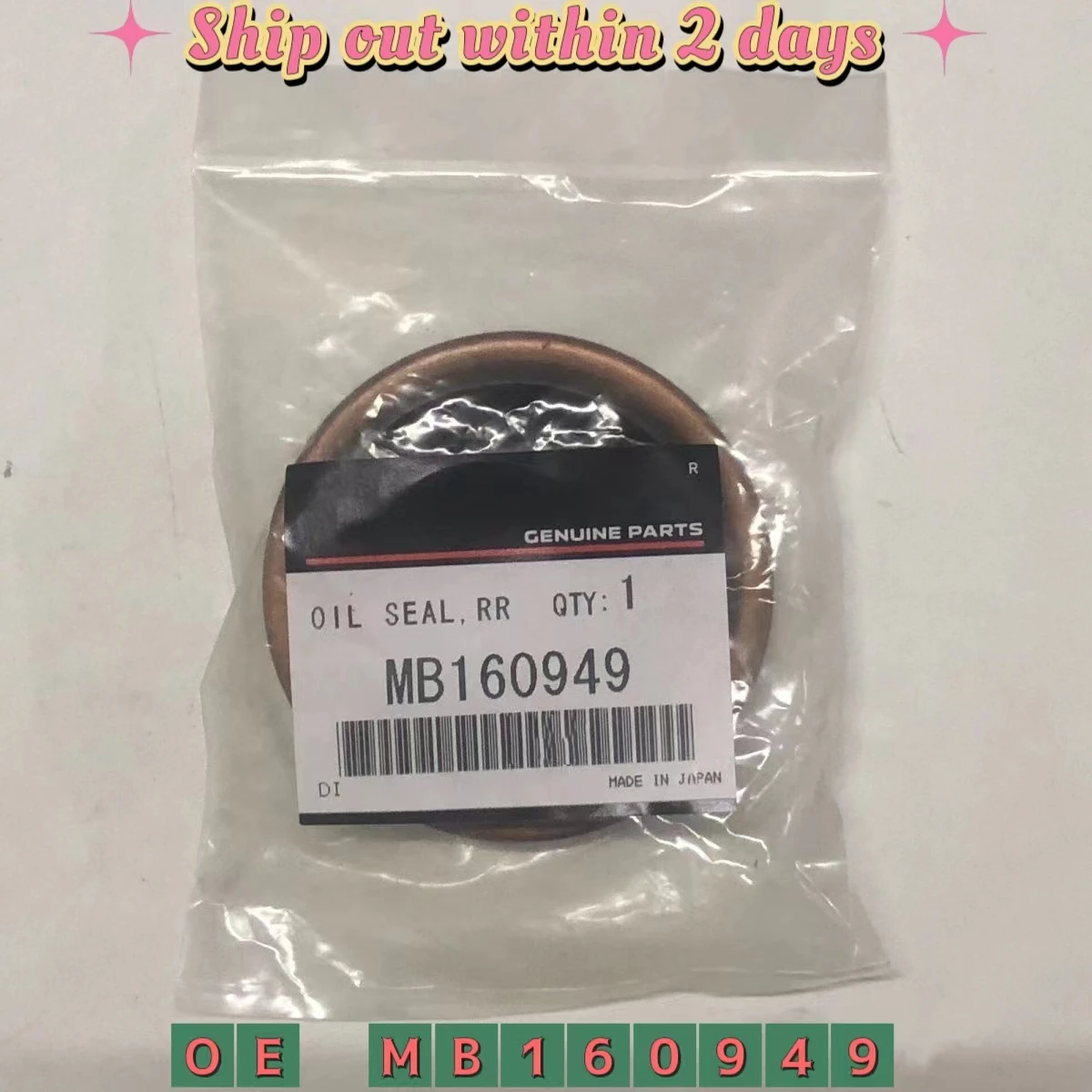 Rear Crankshaft Oil Seal For MITSUBISHI Pajero Montero Sport L200 Triton MR580530 MB160949