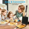 Non-Stick Waffle Maker Mold Gas Pan Cake Oven Breakfast Bakeware 6