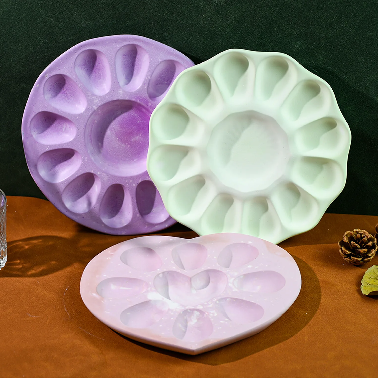 Egg Tray Silicone Mold Plaster Epoxy Resin Storage Box Kitchen Supplies DIY Jewelry Storage Box Home Kitchen Decorations silicone mold flower silicone mould