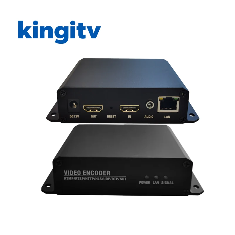 מקודד וידאו HD Loop Out HEVC H265 H264 HD IPTV Streaming Encoder RTMPS IP Video Facebook YouTube Encoder