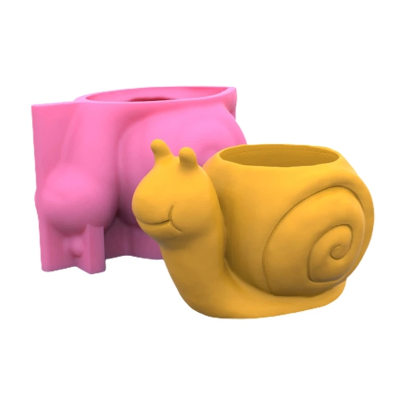 

Snails Flower Pot Silicone Mold for Epoxy Resin Concrete Clay Succulent Planter Ashtray Holder Ornaments