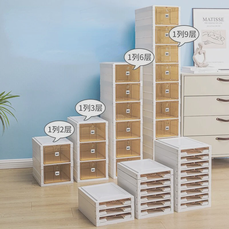 

Foldable Shoe Display Rack Installation Free Shoe Rack At The Door Of Household Dormitory Flip Type Shoe Box Storage Organizer