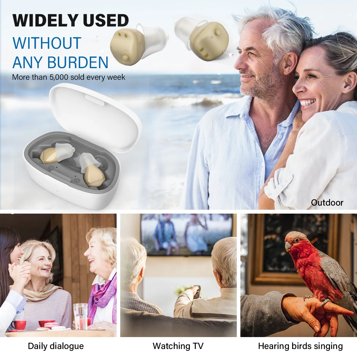 Newest Rechargeable Digital Wireless Hearing Aids 8-Channels 16-Bands Mini CIC Sound Amplifier Mini Hearing Aid Audifonos 6