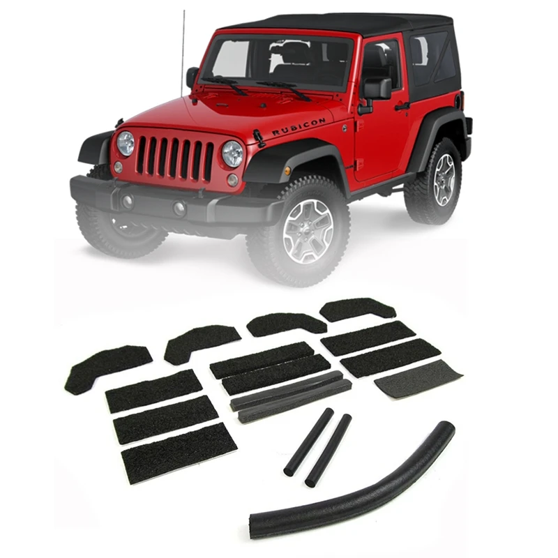 Hard Top Foam Blocker Seal Kit 68026937AB 13510.70 for Jeep Wrangler JK 2007-2018 car pedals