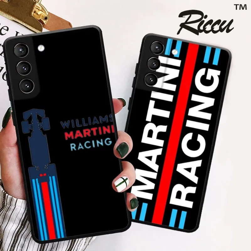 Fashion Trend Martini Racing Phone Case Per Samsung Galaxy S22 23 21 S20 Fe Ultra S10 S9 Plus S10E Note 20Ultra 10Plus Cover
