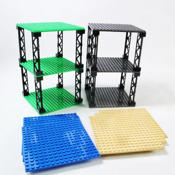 16x16 Dots Double-Sided Baseplates (3pcs) for Building Blocks - Durable City Plates for Kids' DIY Education Toys 1