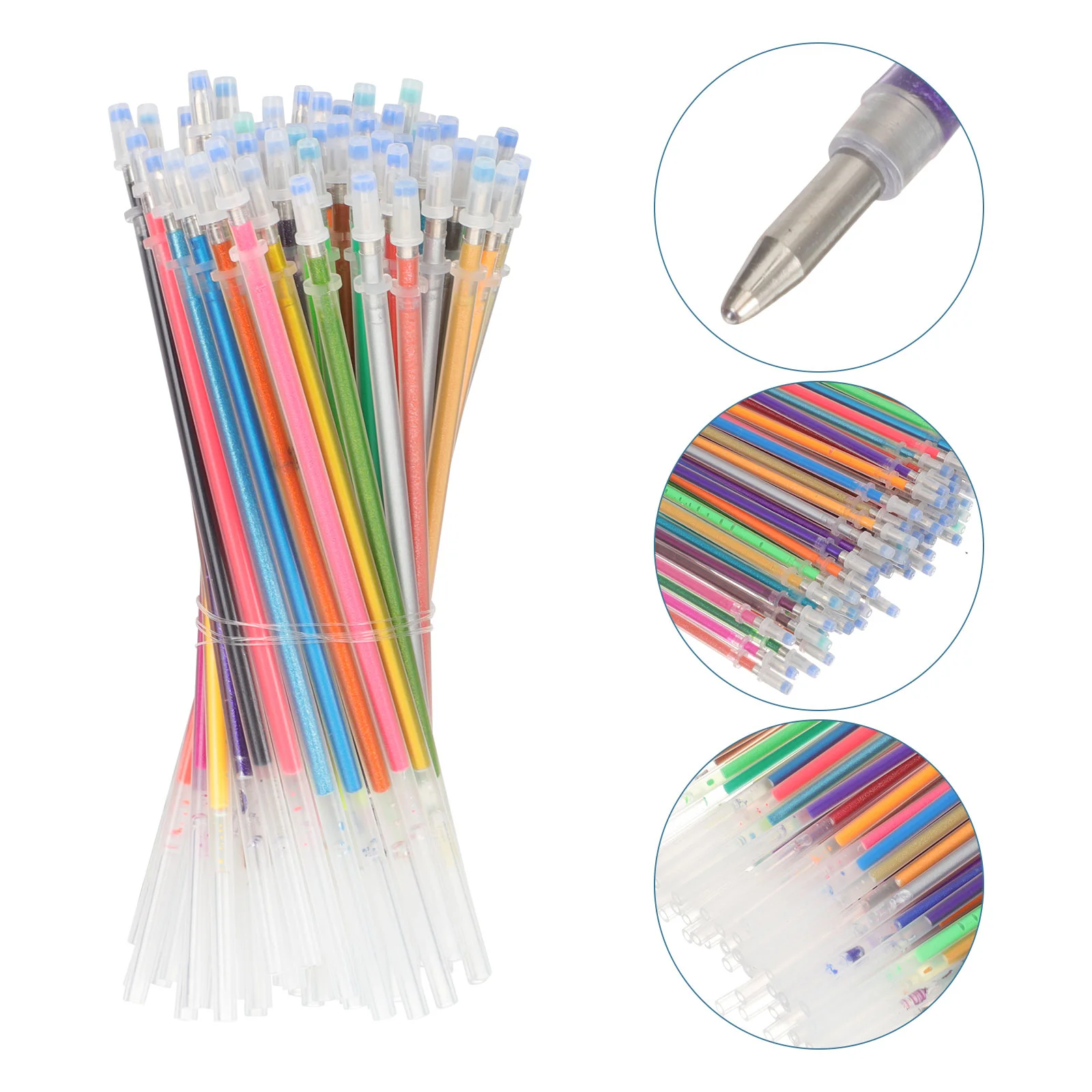 

84 Pcs Gel Refill Set Student Ballpoint Pens Office Refills Plastic Students Supplies