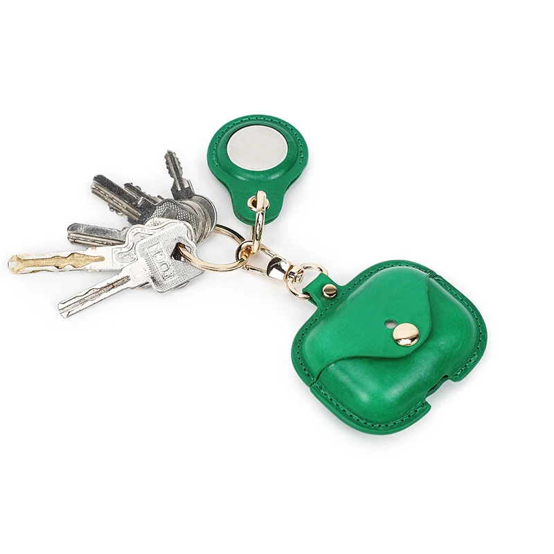 Custodie In Vera Pelle Per Airpods Pro Con Cover Airtag Custodie Apple Airpods Supportano La Ricarica Wireless Apple