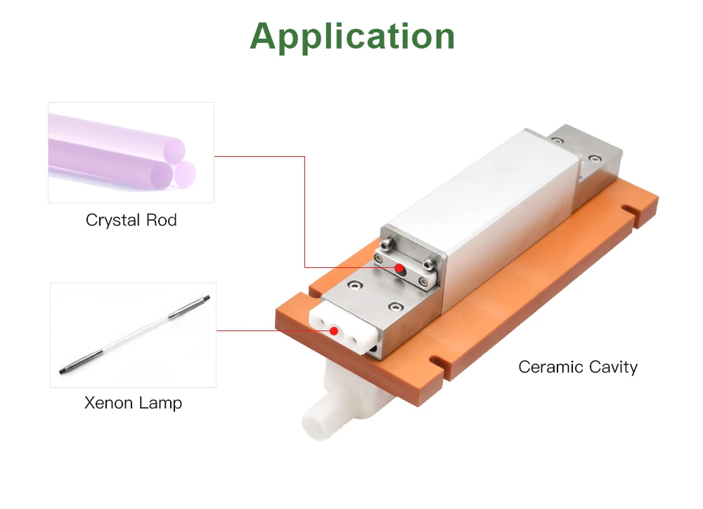 FireRay Laser Xenon Lamp Welding Equipment Krypton Xenon Arc Lamp Flash Laser Pulsed Lamp for YAG Marking Machine Parts