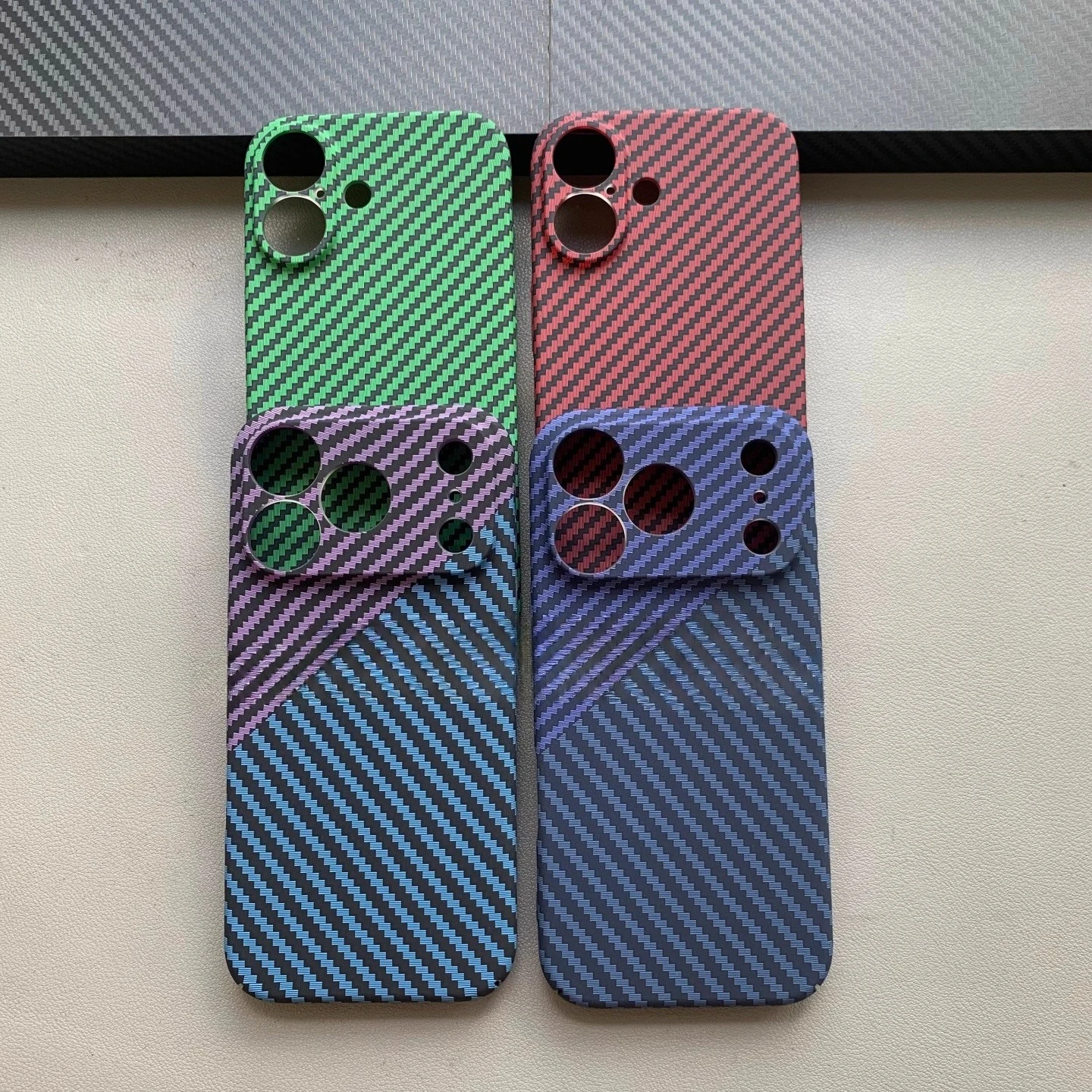 Elegant Carbon Fiber Ultra-Thin Anti-Drop Phone Case with Skin Feel
