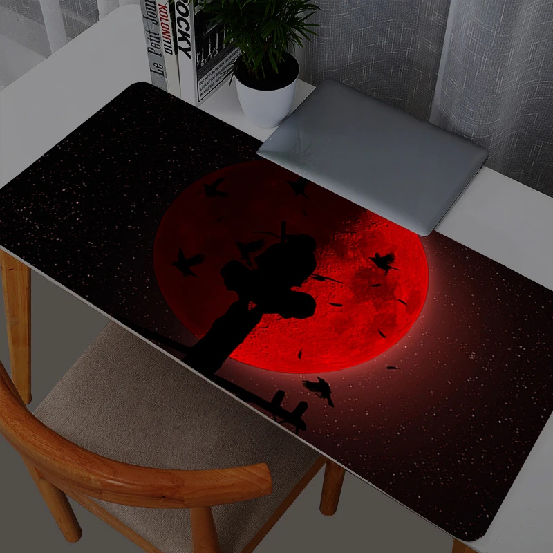 Naruto Itachi Uchiha Mouse Pads Gamer PC Computer Large 900x400 XXL Desk Mat Keyboard Anime Gaming Accessories Mousepad Carpet