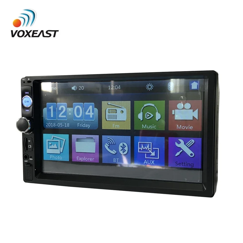 Double Din Car Stereo 7 Inch Touch Screen Car MP5 Player Support Backup Rear View Camera FM Radio