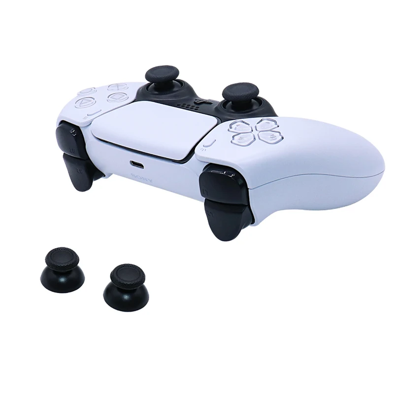 Silicone Analog Stick Caps Joystick Replacement Game Joystick Analog Joystick Caps 10Pc For Sony Dualsense 5 Ps5 Controller 3D Analog Joystick Thumb Stick Grip Cap Button Repair Part Cover Thumbstick Replacement