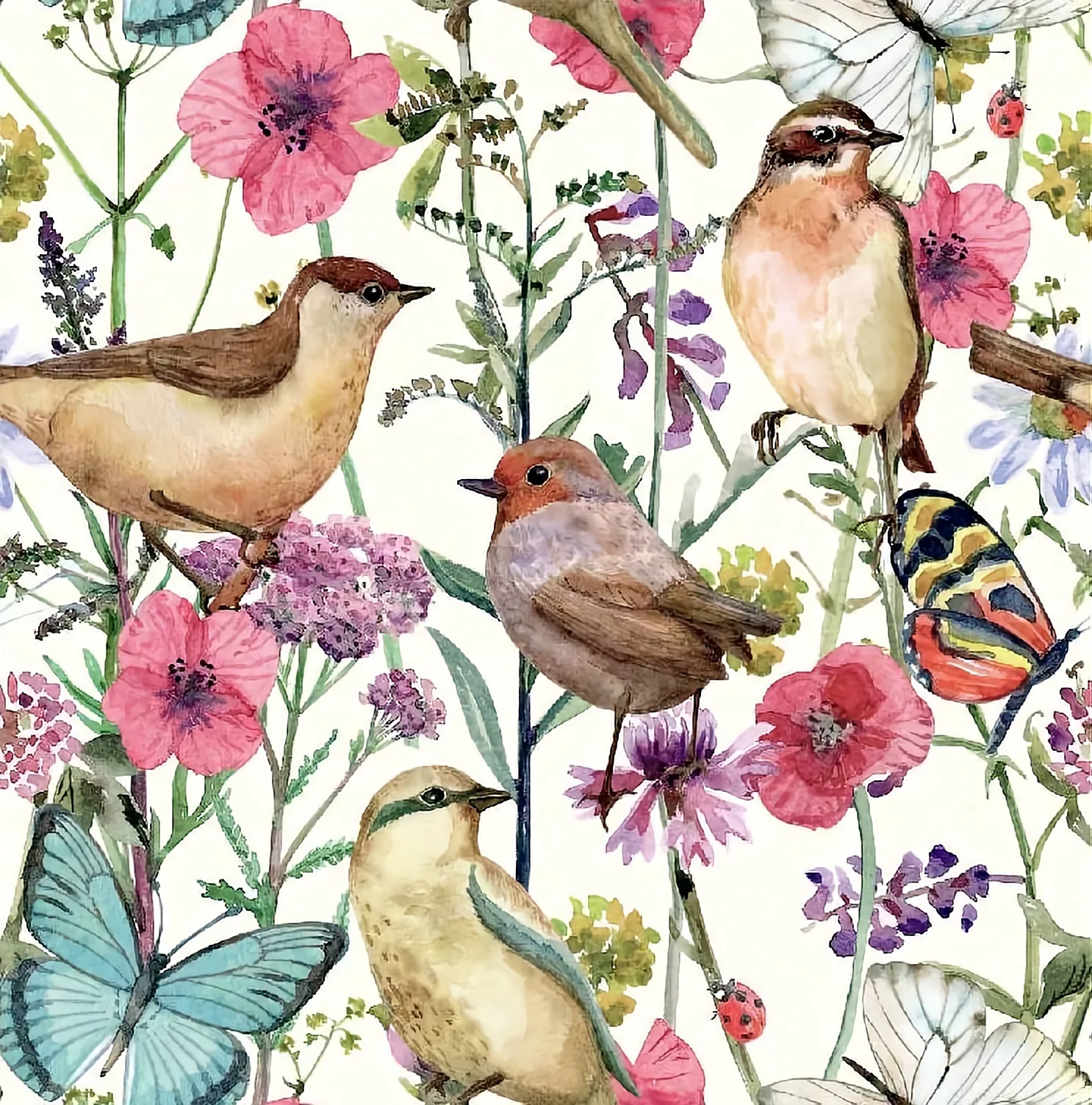 Vintage Birds Backgrounds
