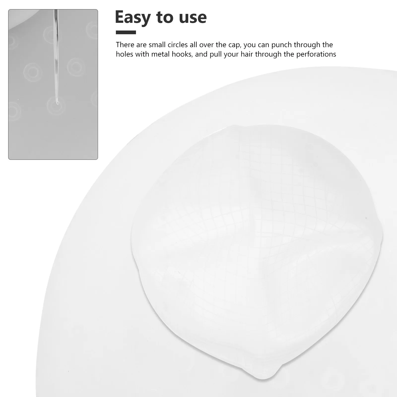 머리 염색용 실리콘 캡 고급 유연 내구성 산성 알칼리 염료에 적합 헤어 컬러링 하이라이트 살롱 염색 도구