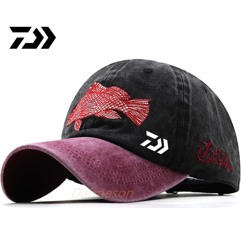 2023 Daiwa Fishing Sun Hat Outdoor Sports Travel Breathable Quick-drying  Mesh Baseball Cap Riding Sunshade Adjustable Sun Hats - AliExpress