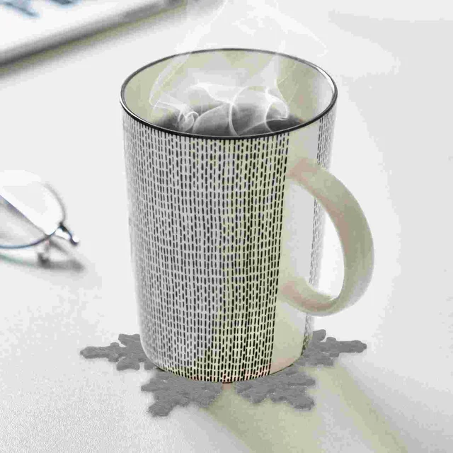 Karácsonyi Hópehely Alátétek Party Kupa Szőnyeg Díszek Hópelyhek Pad Fesztivál Asztali Dekorációk Nem Csúnya Bögre Kávé - Image 3