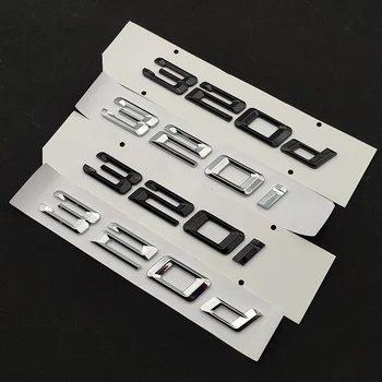3D ABS 로고 엠블럼 문자 자동차 트렁크 스티커, BMW E46 E36 E90 F31 액세서리, 316i 318i 318d 320i 320d 325i 325d 330i 330d