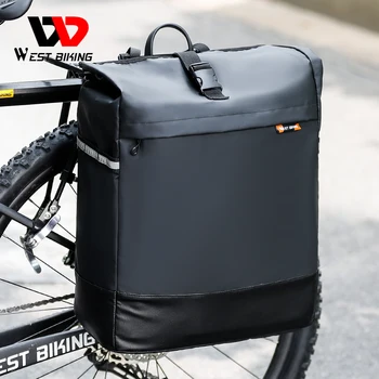 wasserdichte-moderne Fahrrad-Gepäck-Sattelhalterung Rucksack-Tasche-30 Liter-Einkaufen-Reisen-Pendeln-Touren 1